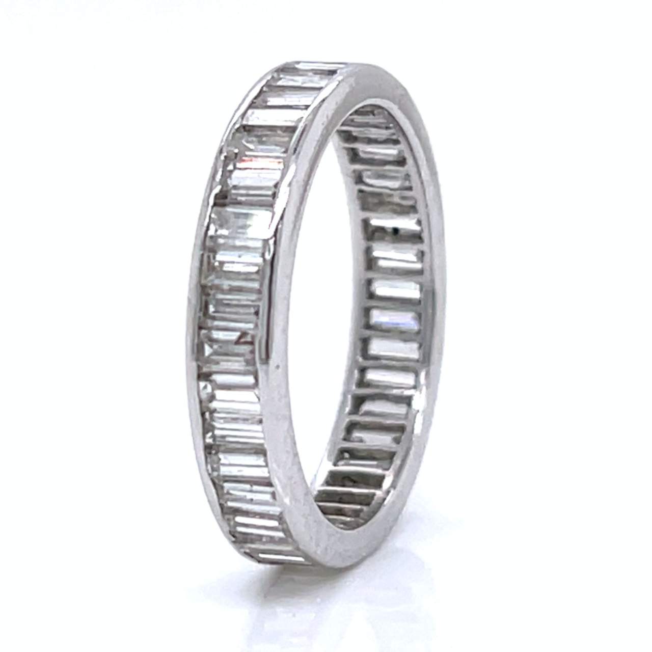 Art Deco Platinum 2.80 Ct. Eternity Band