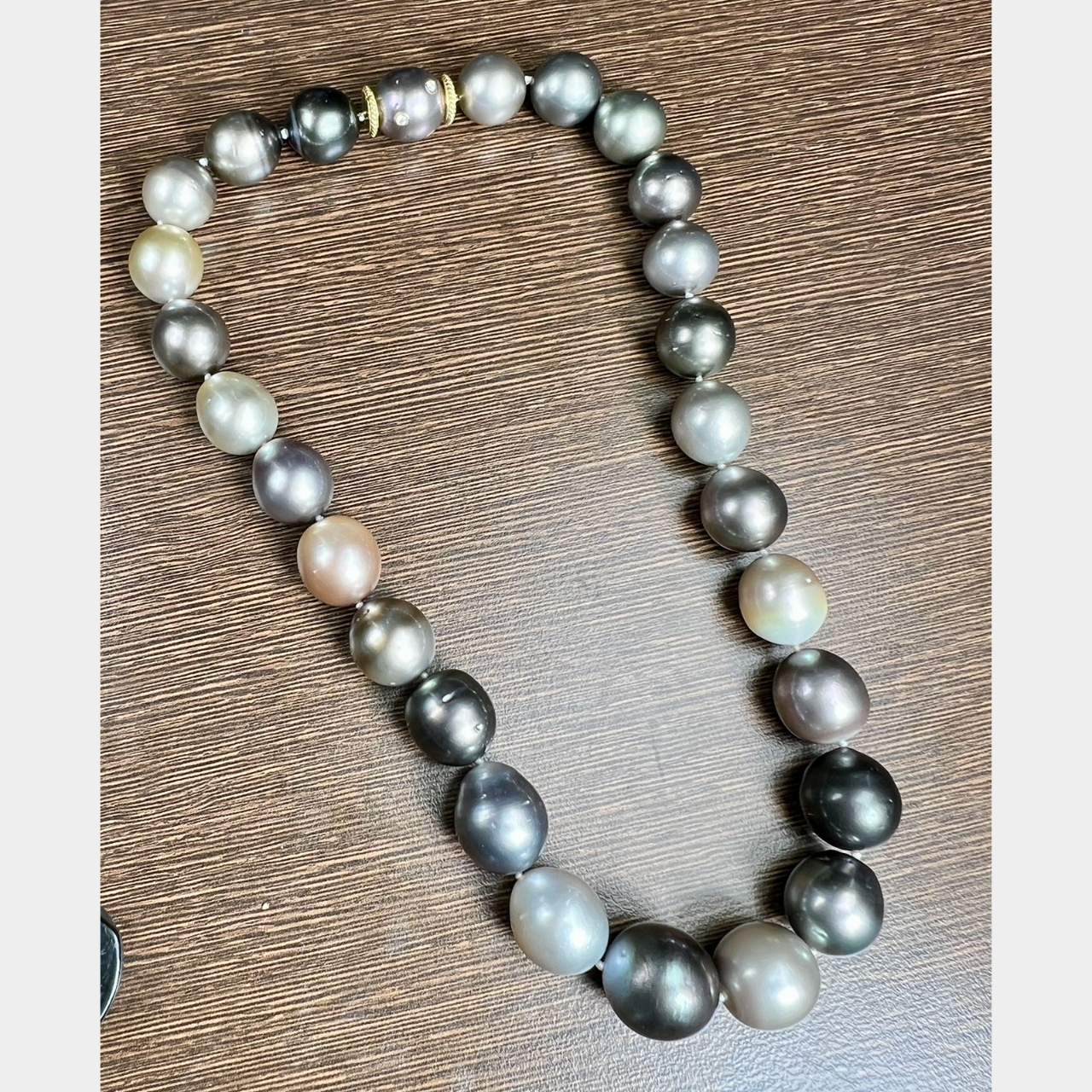 18K Yellow Gold South Sea Pearl Necklace