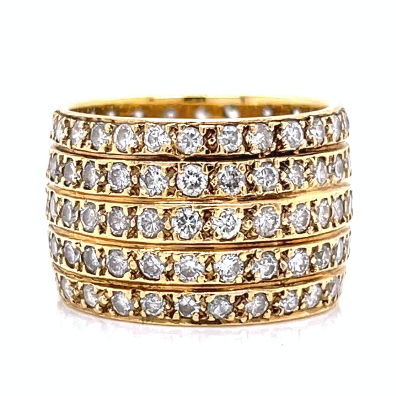 18K Yellow Gold 3.75 Ct. Diamond Ring