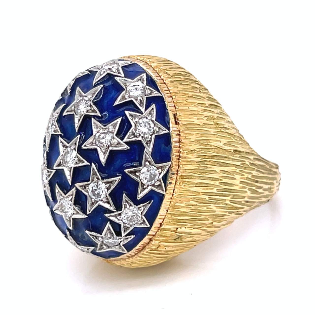 18K Yellow Gold Diamond Ring