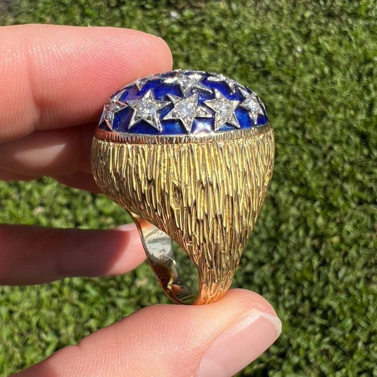 18K Yellow Gold Diamond Ring