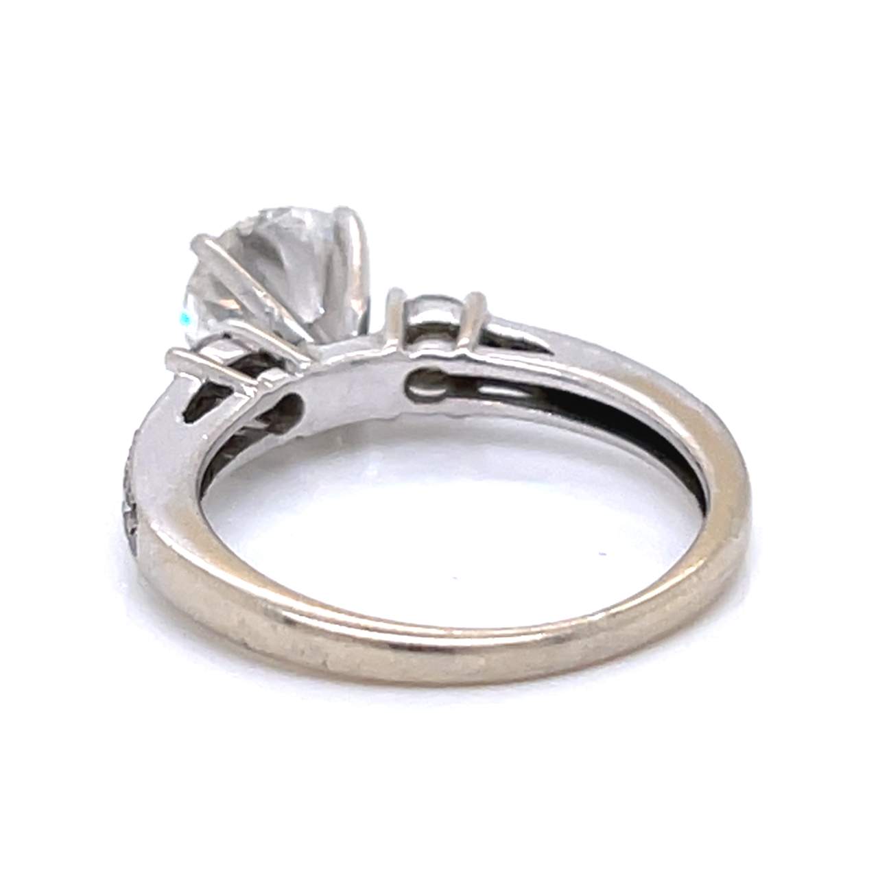 14K White Gold EGL Certified 1.17 Ct. Diamond Ring