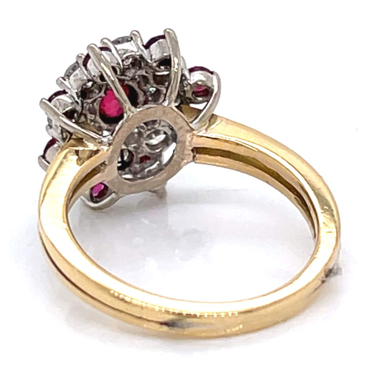 18K Yellow Gold Ruby & Diamond Ring