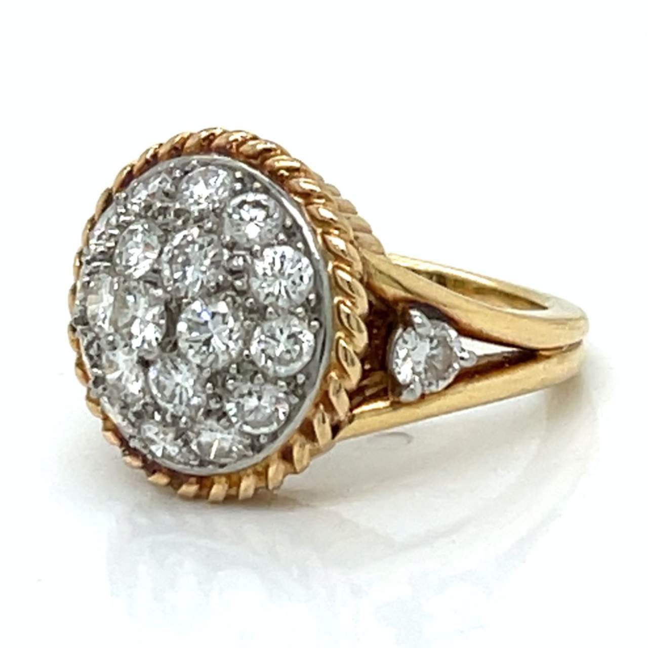 1960’s 18K Yellow Gold 2.30 Ct. Diamond Ring