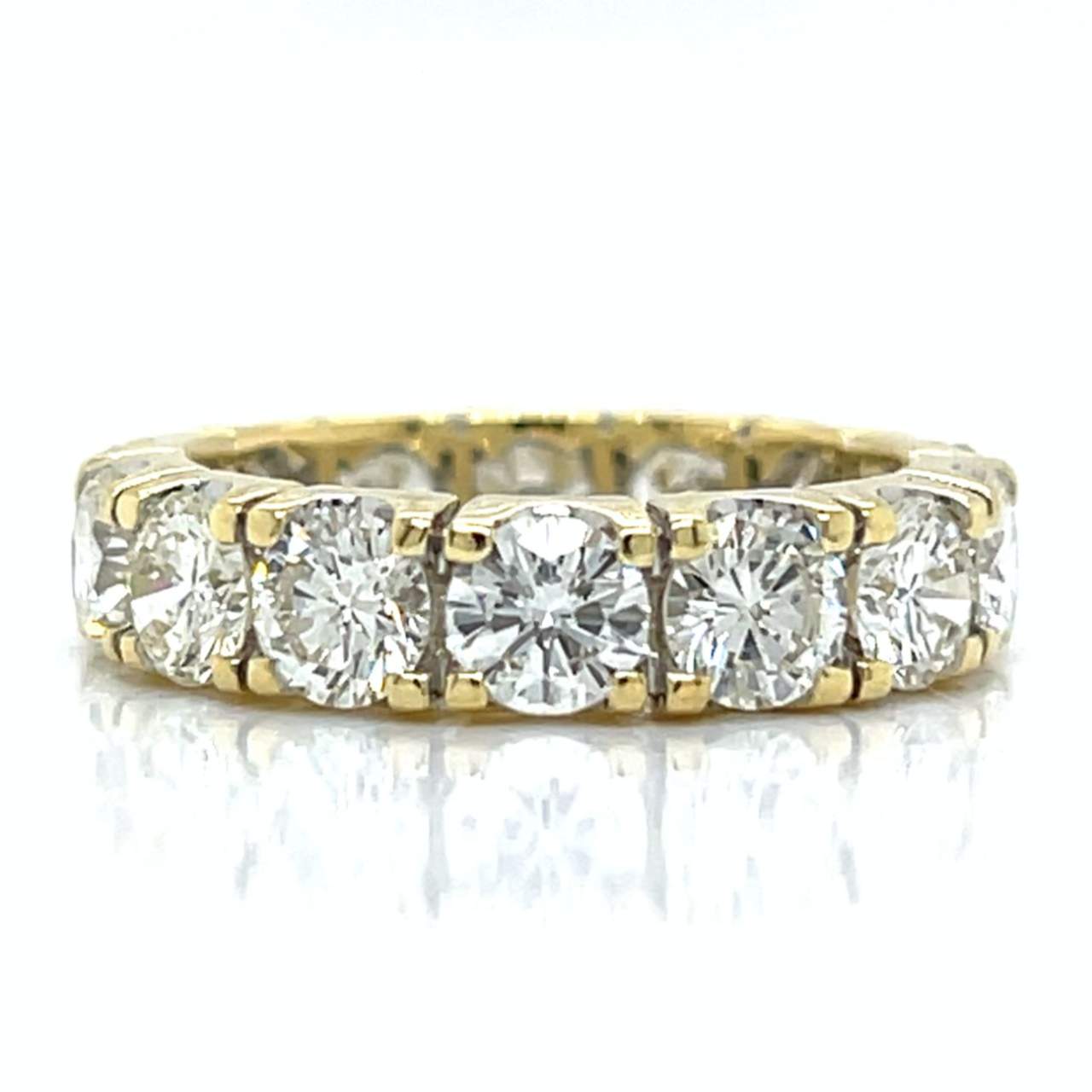 18K Yellow Gold 5.30 Ct. Diamond Eternity Band