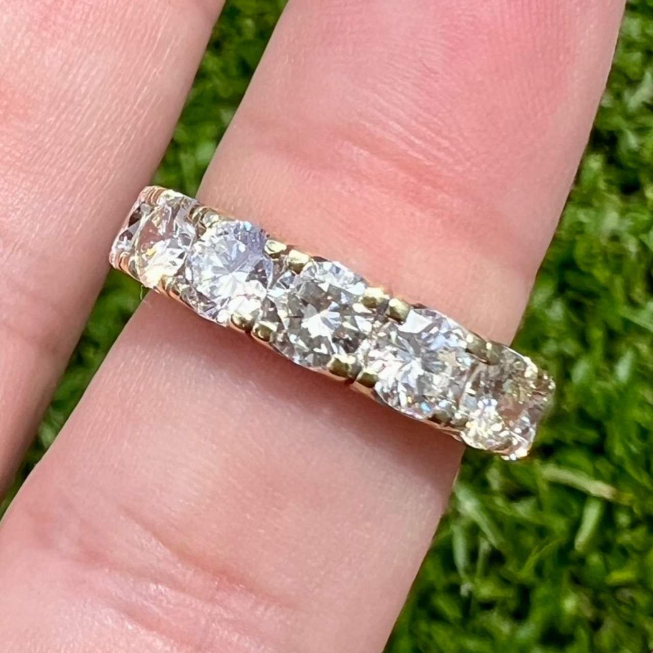 18K Yellow Gold 5.30 Ct. Diamond Eternity Band
