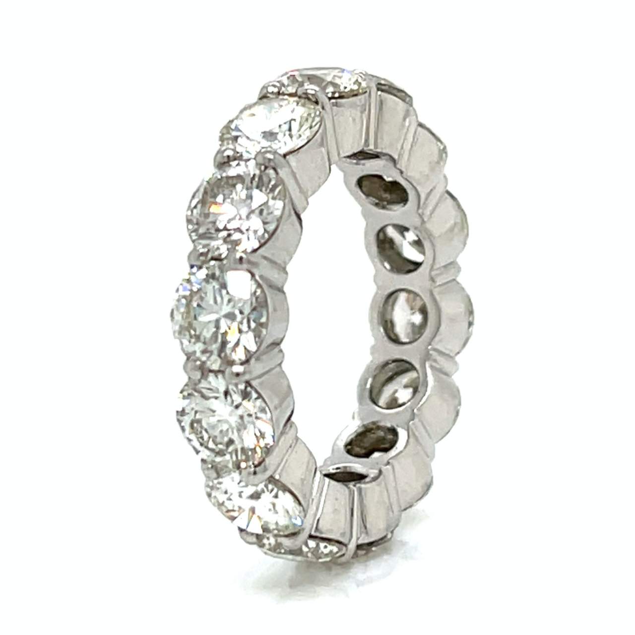 Platinum 7.26 Ct. Diamond Eternity Ring