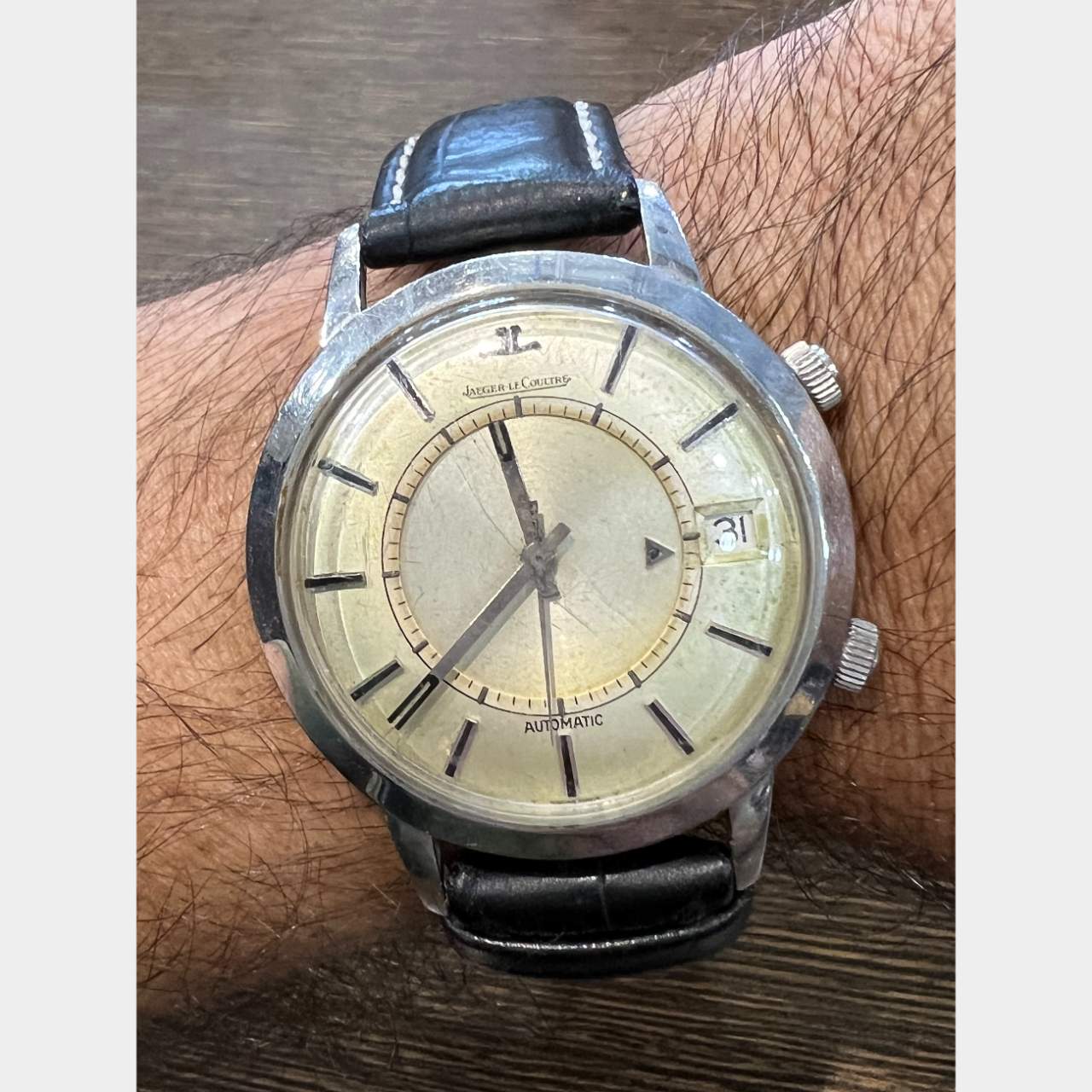 JAEGER LeCOULTRE Stainless Steel Vintage Watch