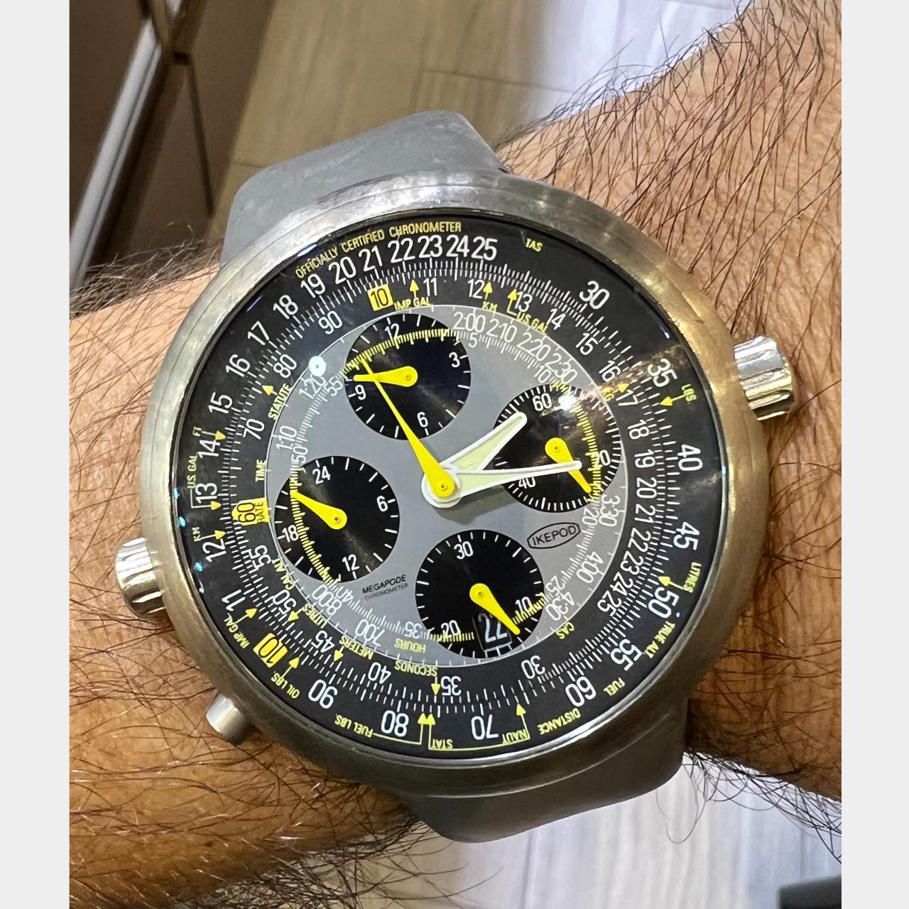 IKEPOD Megapode Titanium Chronograph Watch Marc Newson Design