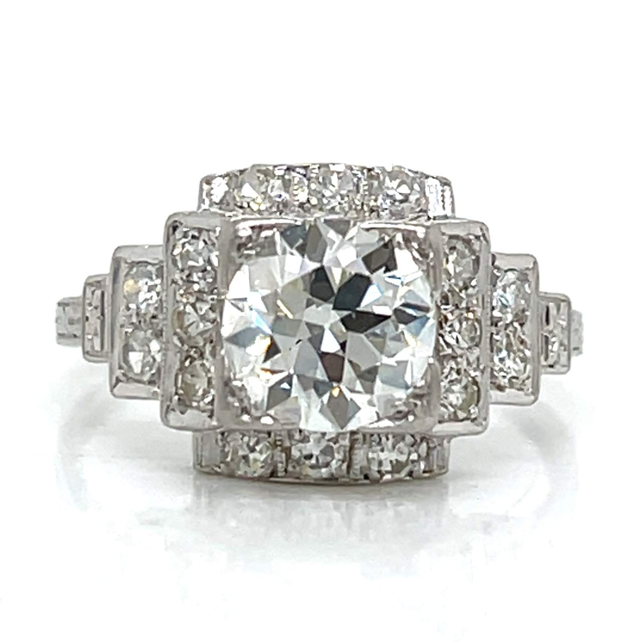 Art Deco Platinum Diamond Ring