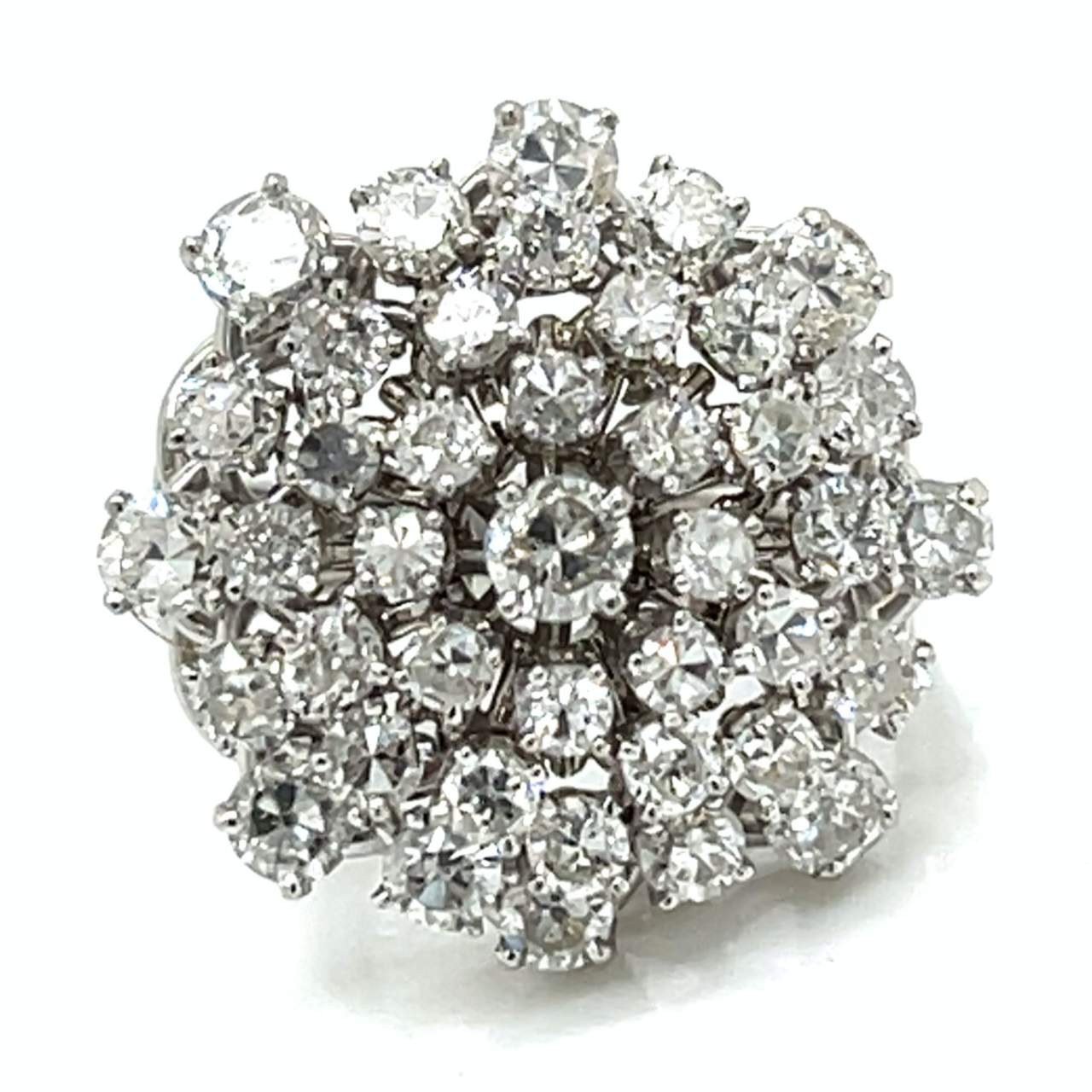 14K White Gold & Palladium 5.65 Ct. Diamond Ring