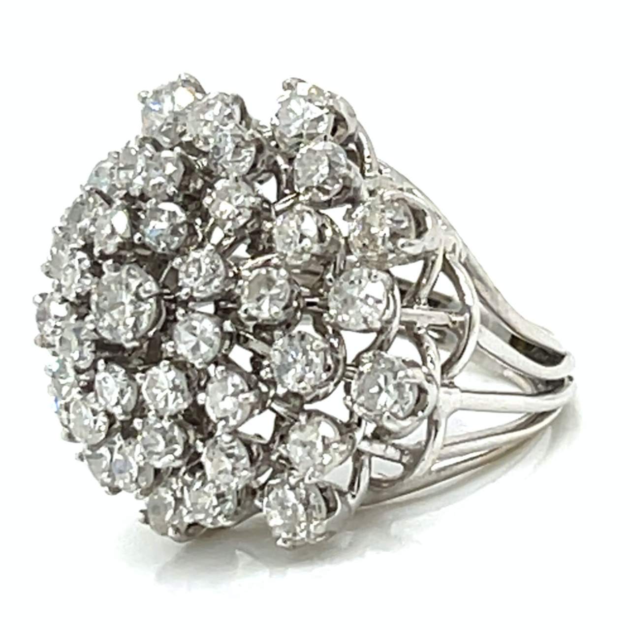 14K White Gold & Palladium 5.65 Ct. Diamond Ring