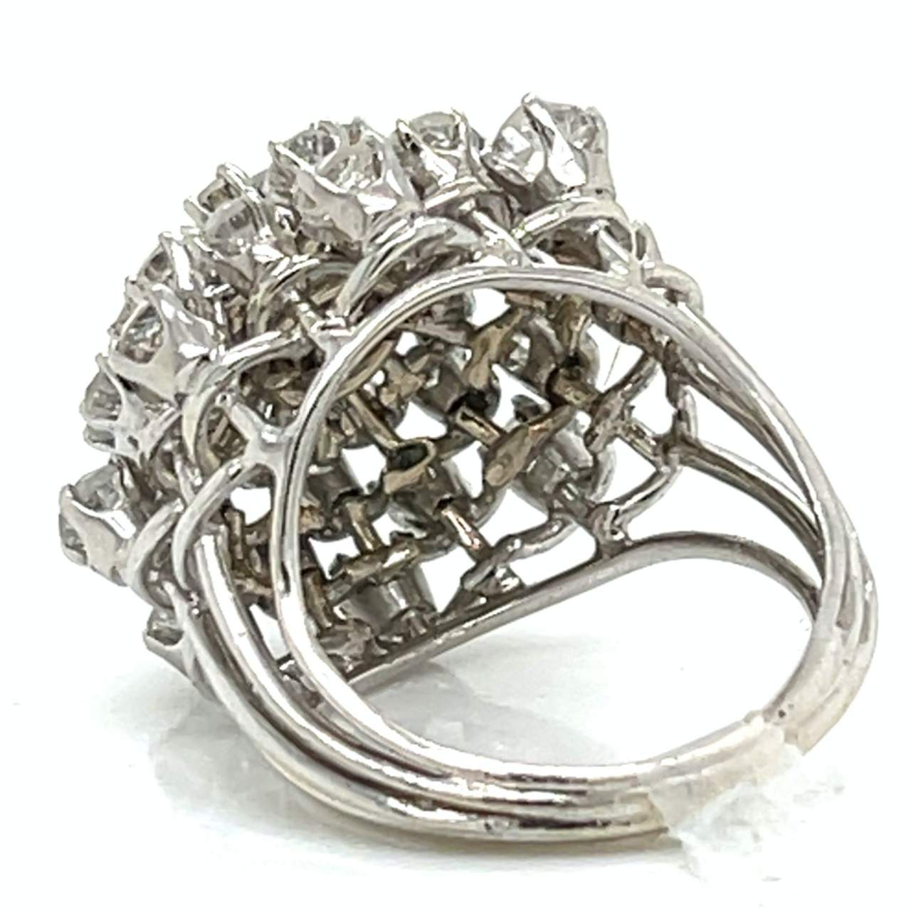14K White Gold & Palladium 5.65 Ct. Diamond Ring