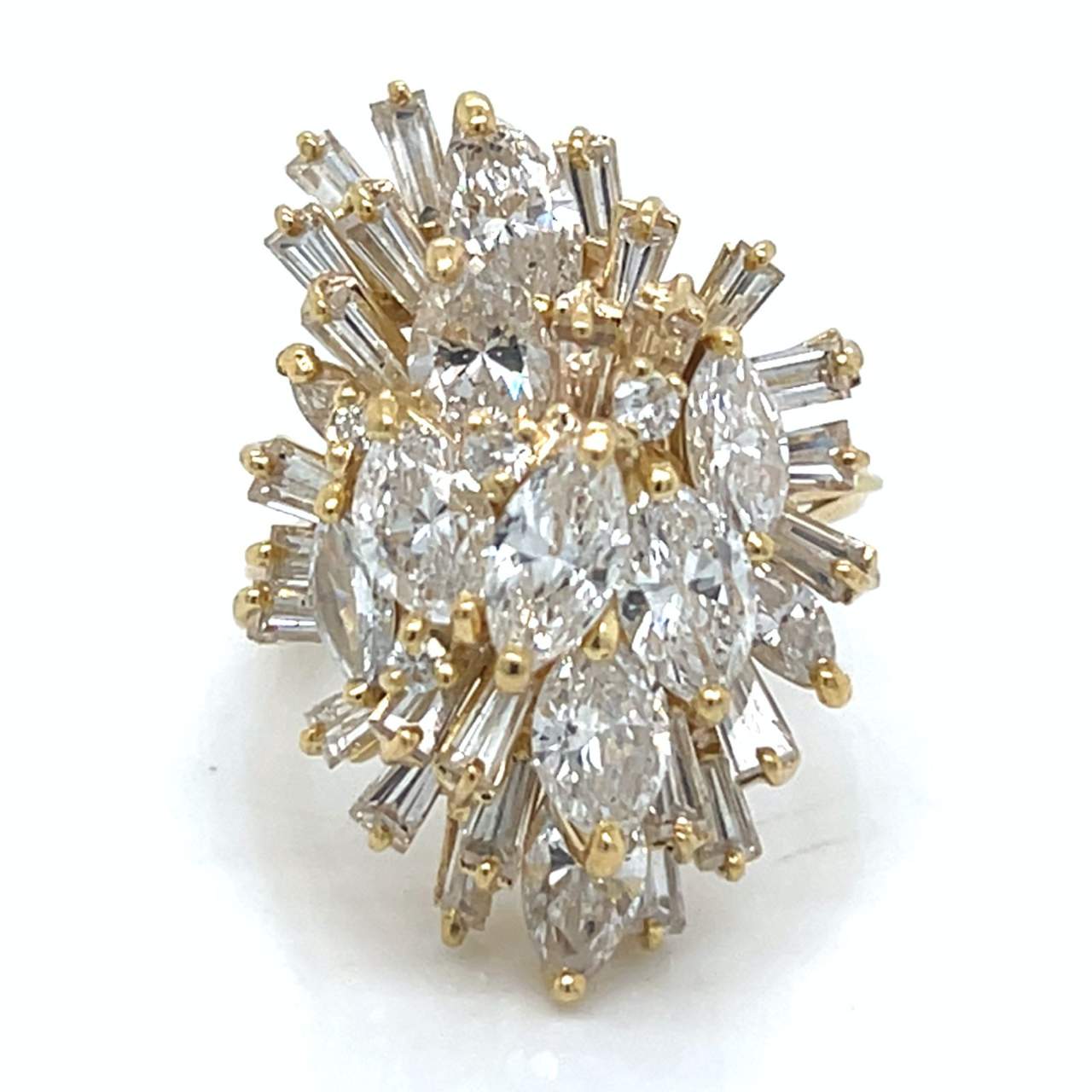 18K Yellow Gold 6.37 Ct. Diamond Ring