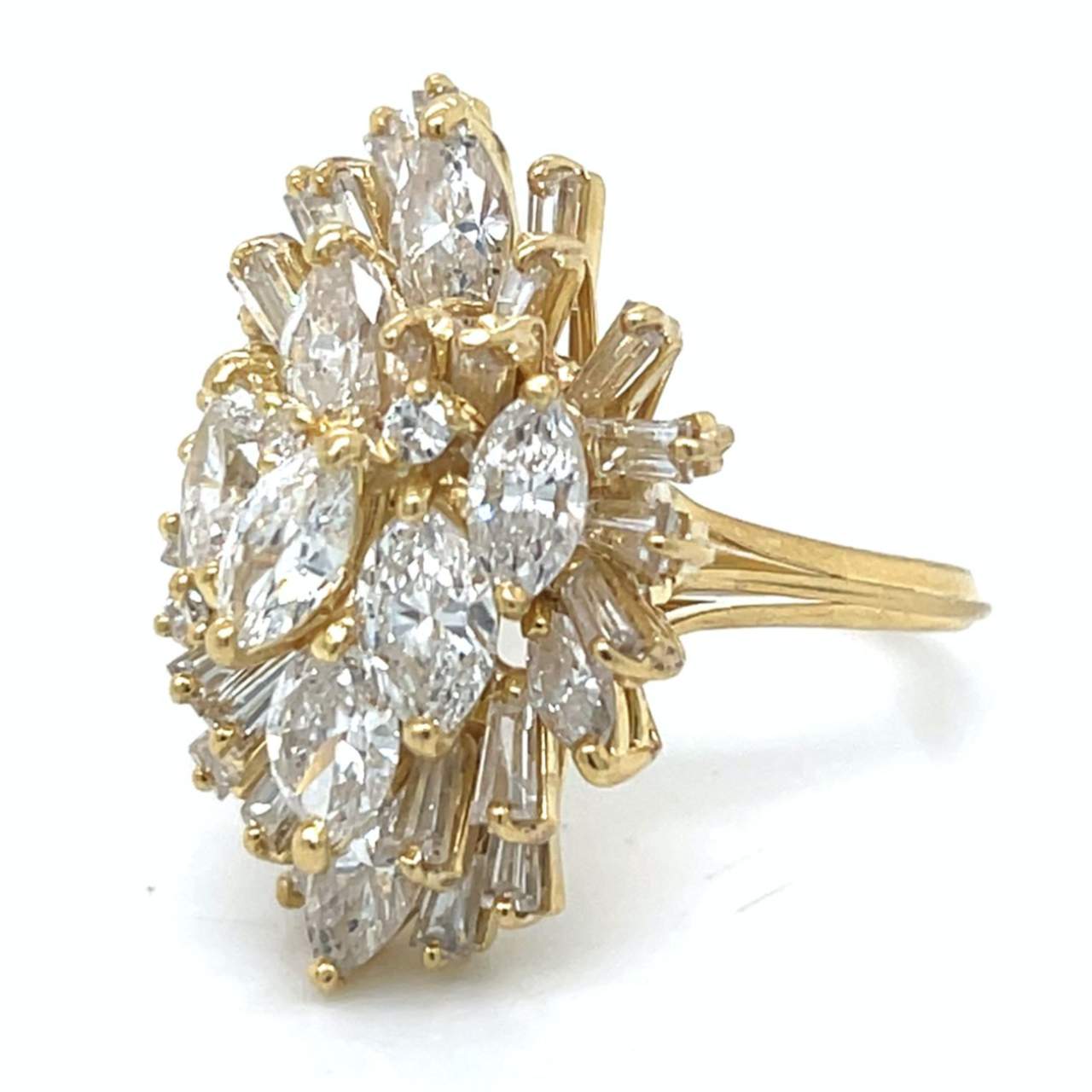 18K Yellow Gold 6.37 Ct. Diamond Ring