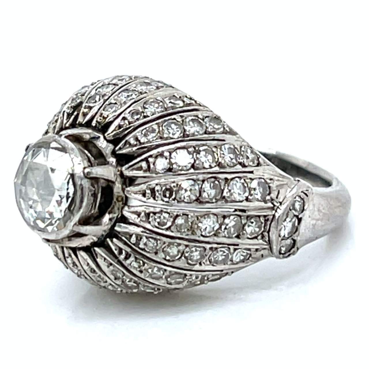 Art Deco Platinum Diamond Ring