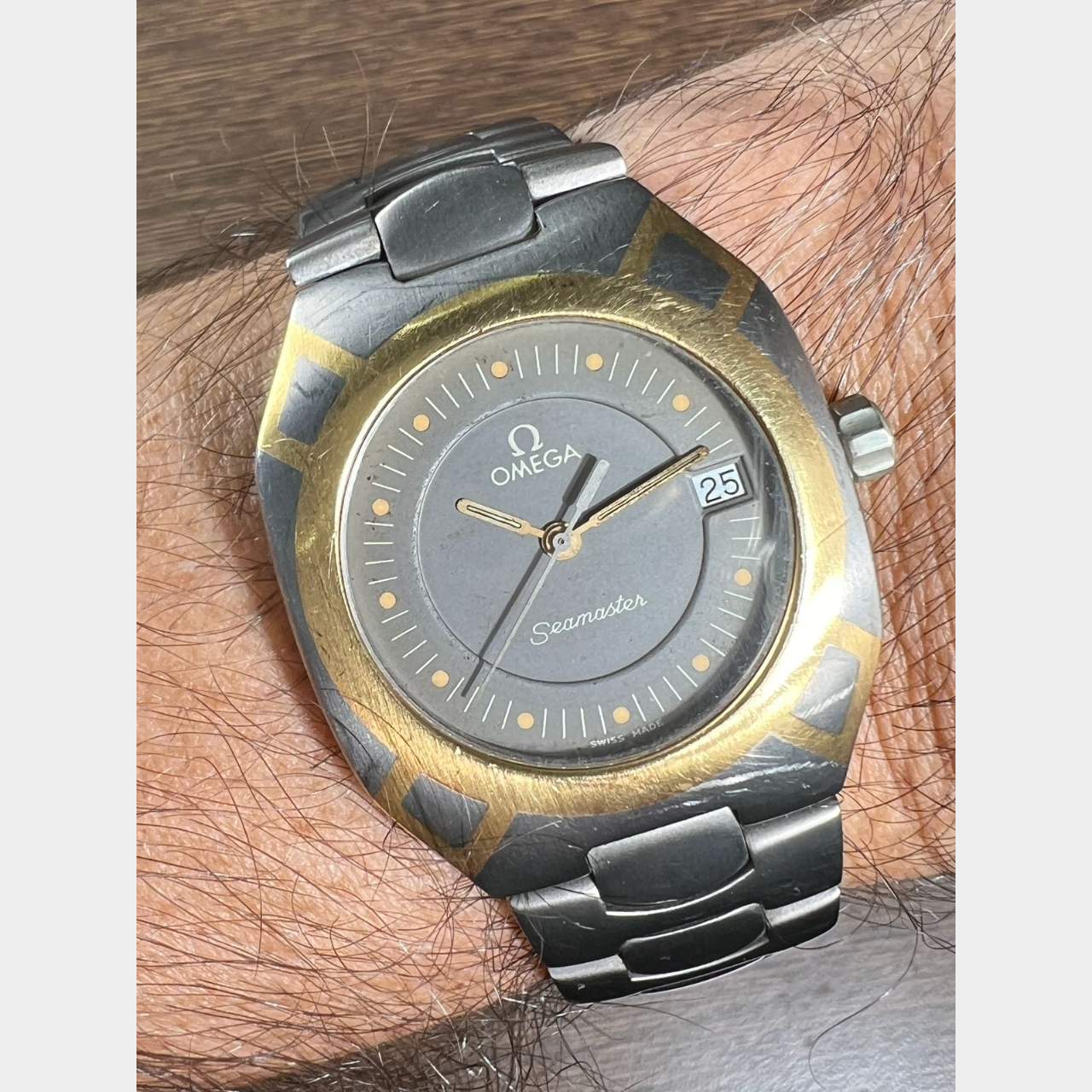 OMEGA Titanium & 18K Seamaster Watch