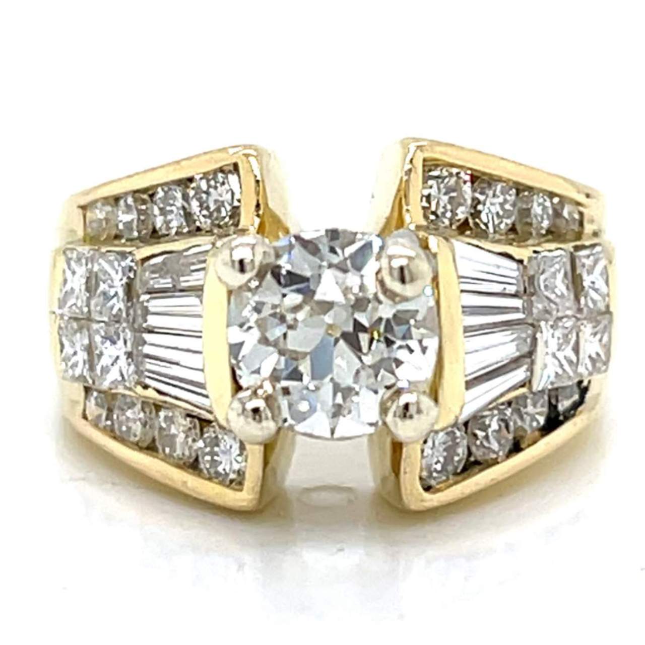 18K Yellow Gold 3.50 Ct. Diamond Ring