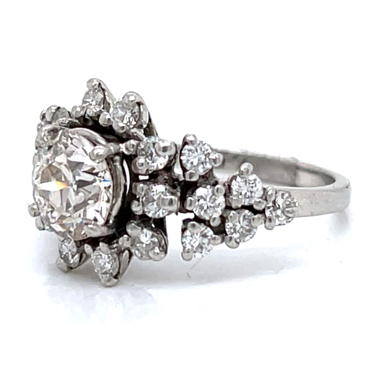 Art Deco Platinum 1.35 Ct. Diamond Ring