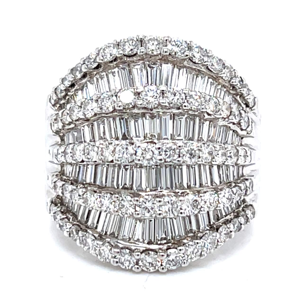 18K White Gold 4.75 Ct. Diamond Ring