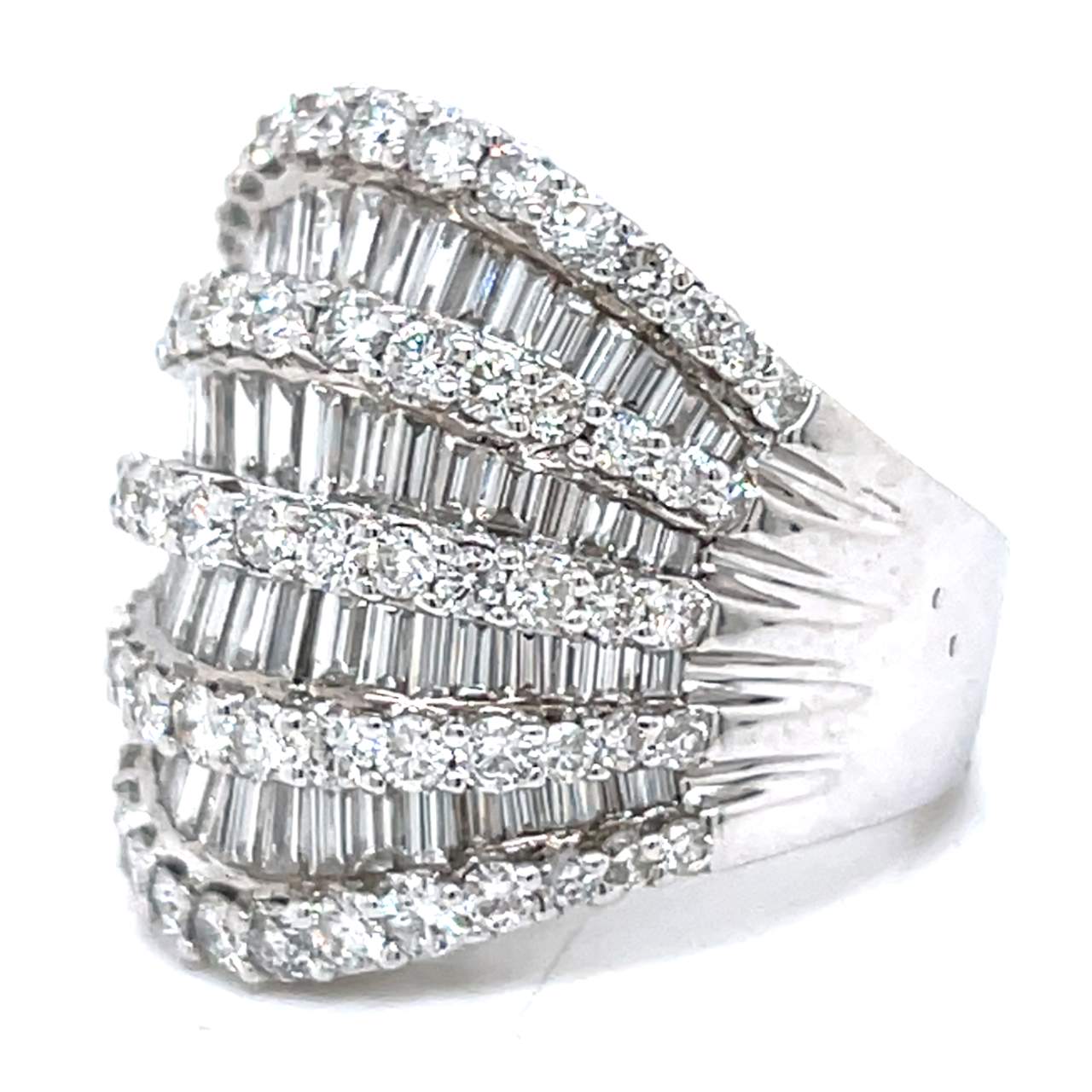 18K White Gold 4.75 Ct. Diamond Ring