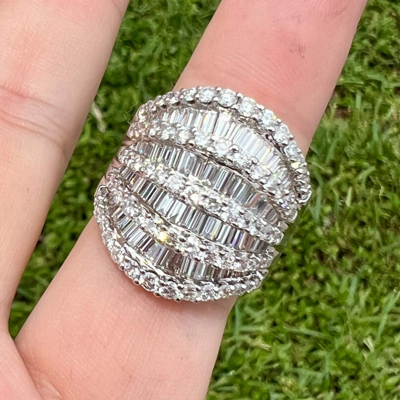 18K White Gold 4.75 Ct. Diamond Ring