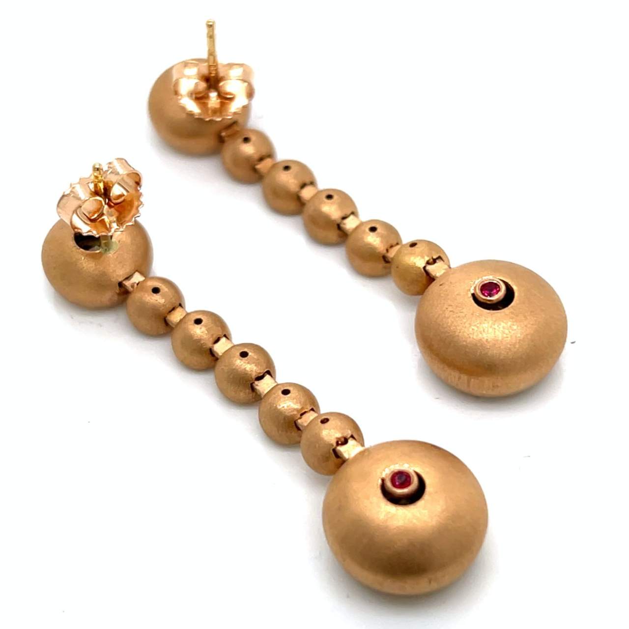ROBERTO COIN 20K Rose Gold 13.20 Ct. Fancy Diamond Earrings