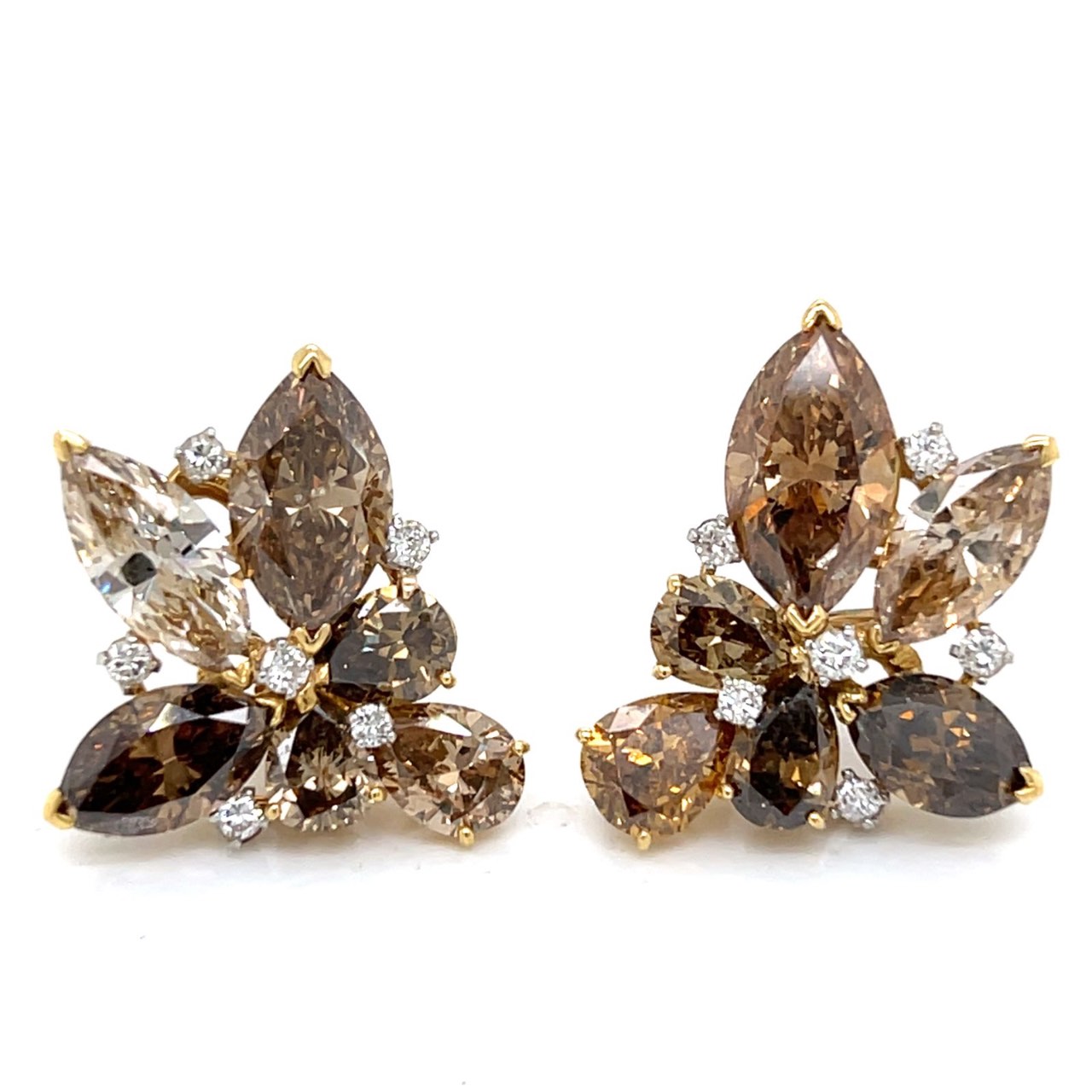 JULIUS COHEN Natural Color Diamond Earrings
