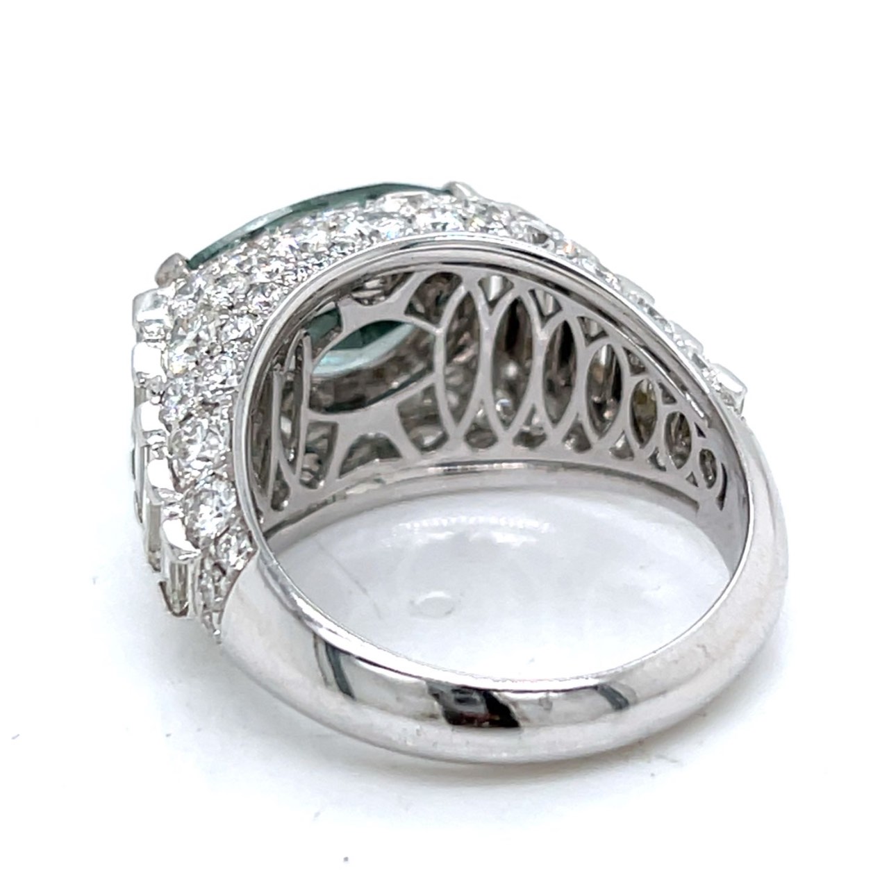 GIA Certified 7.09 Ct. Fancy Deep Grayish Green Diamond Ring - Image 3