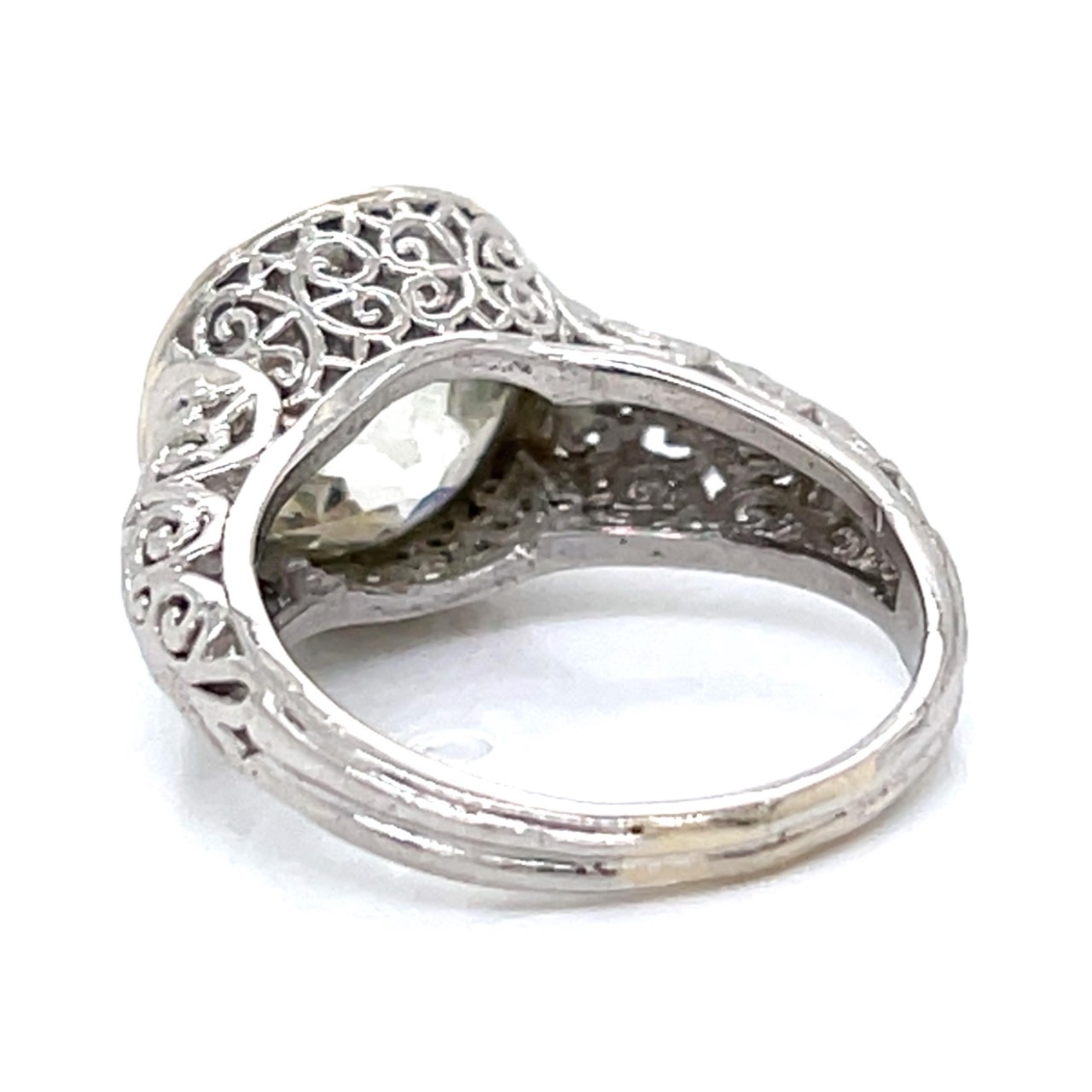 Art Deco Platinum 6.14 Ct. Diamond Ring - Image 3