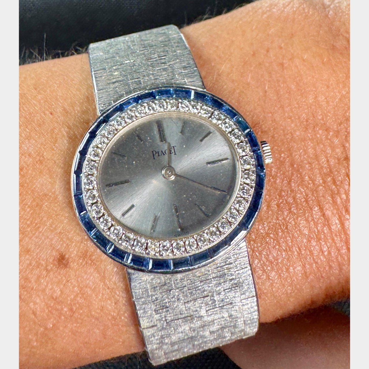 PIAGET 18K White Gold Diamond Watch