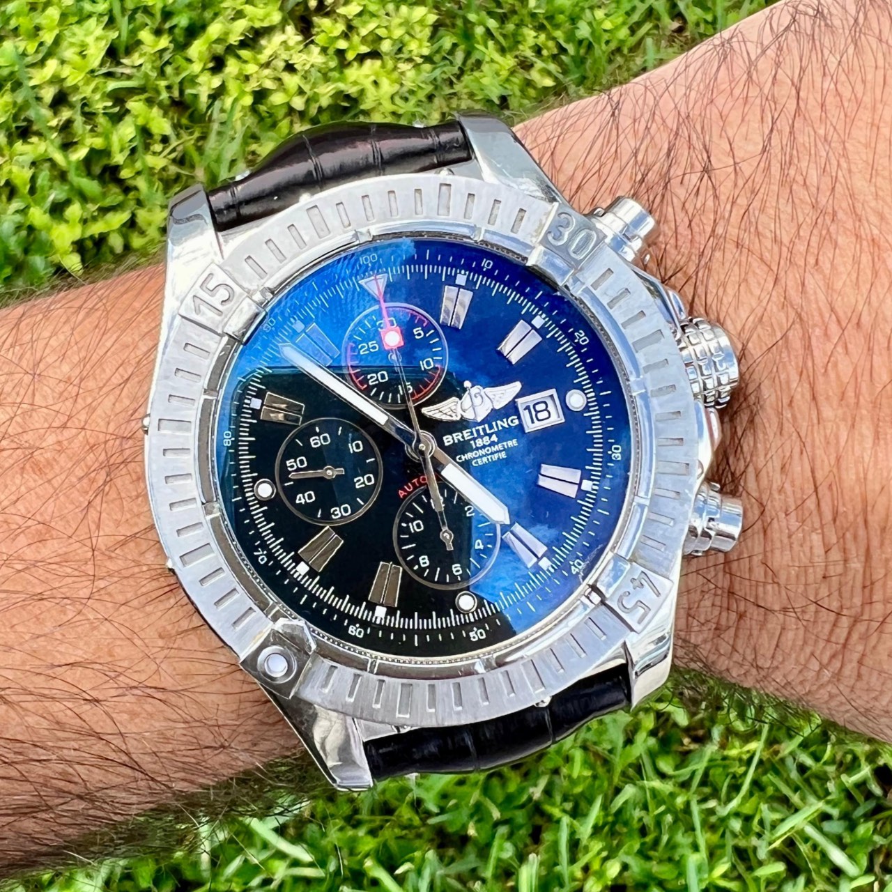 Breitling Stainless Steel Super Avenger Watch