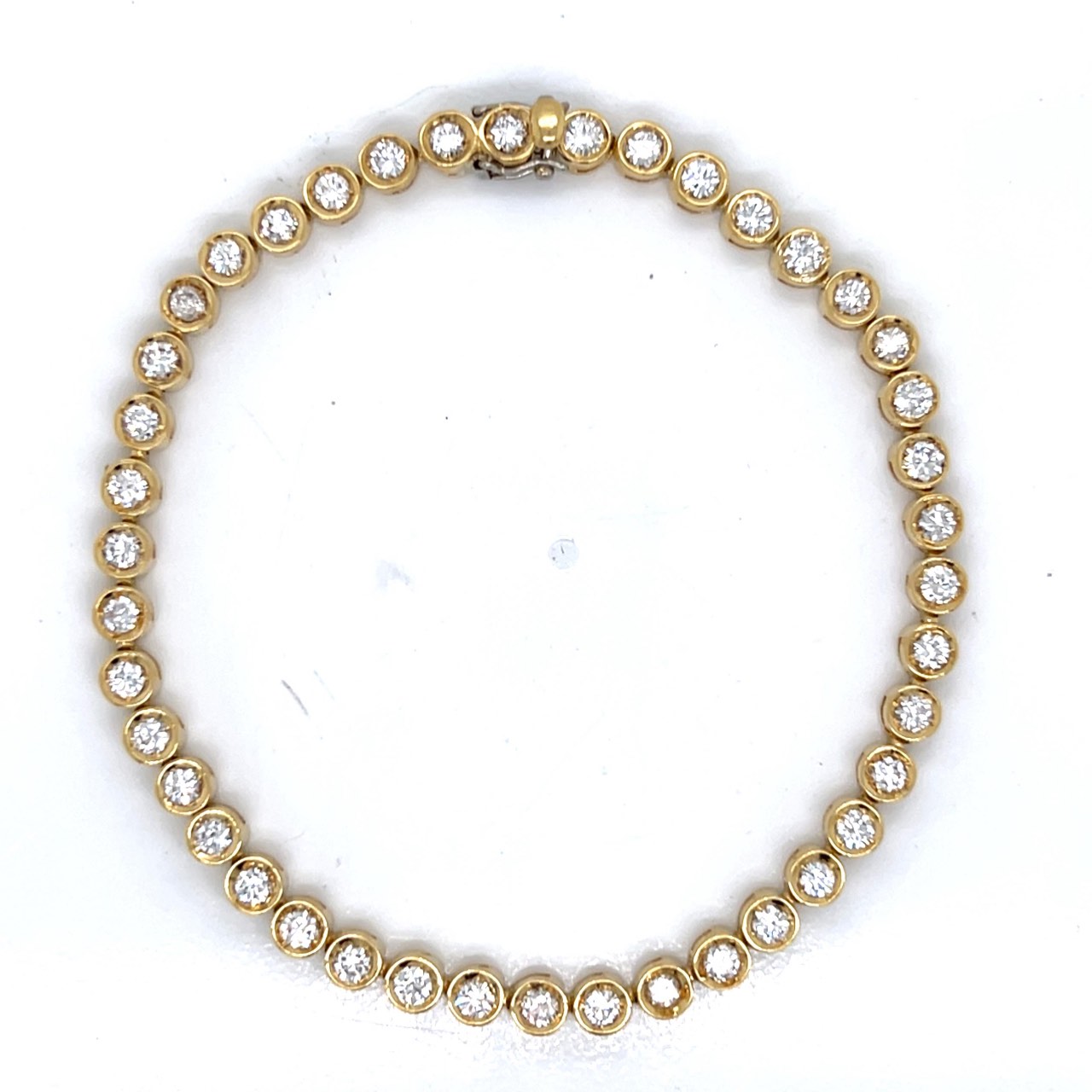 18K Yellow Gold 3.00 Ct. Diamond Tennis Bracelet