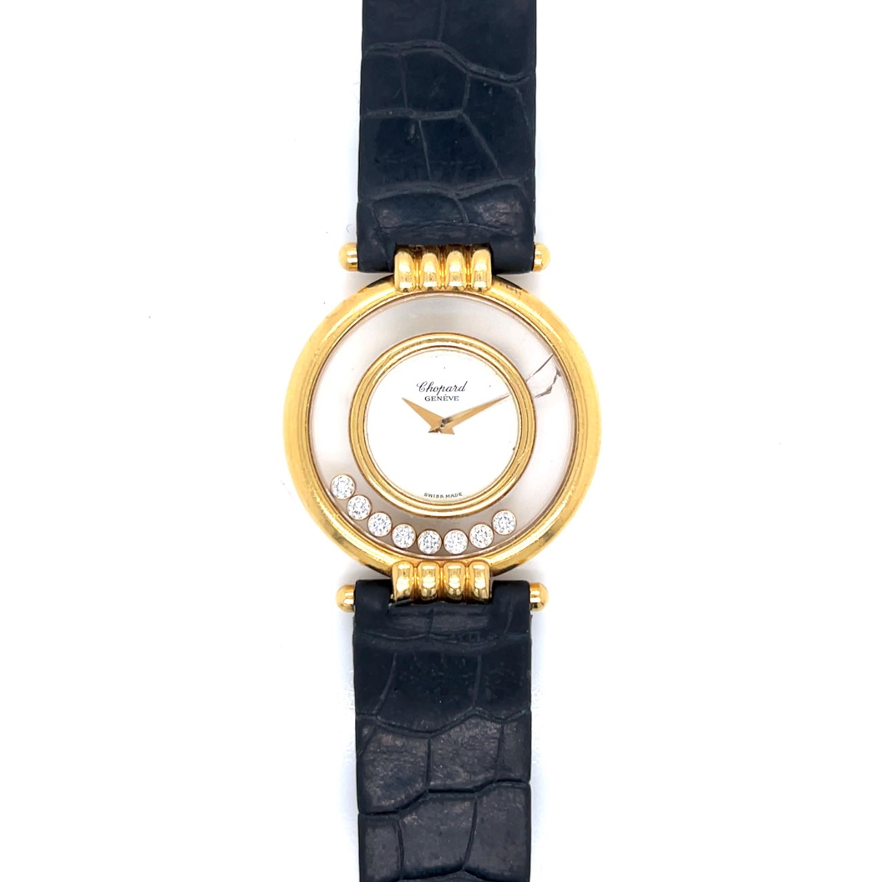 CHOPARD 18K Yellow Happy Diamond Watch