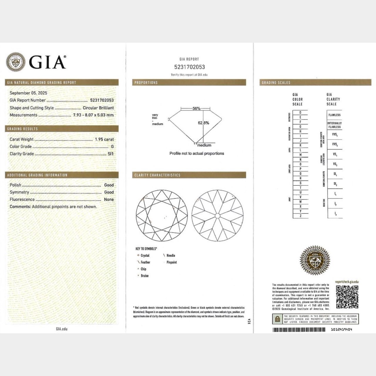 Platinum GIA Certified 1.95 Ct. European-cut Diamond Ring - Image 5