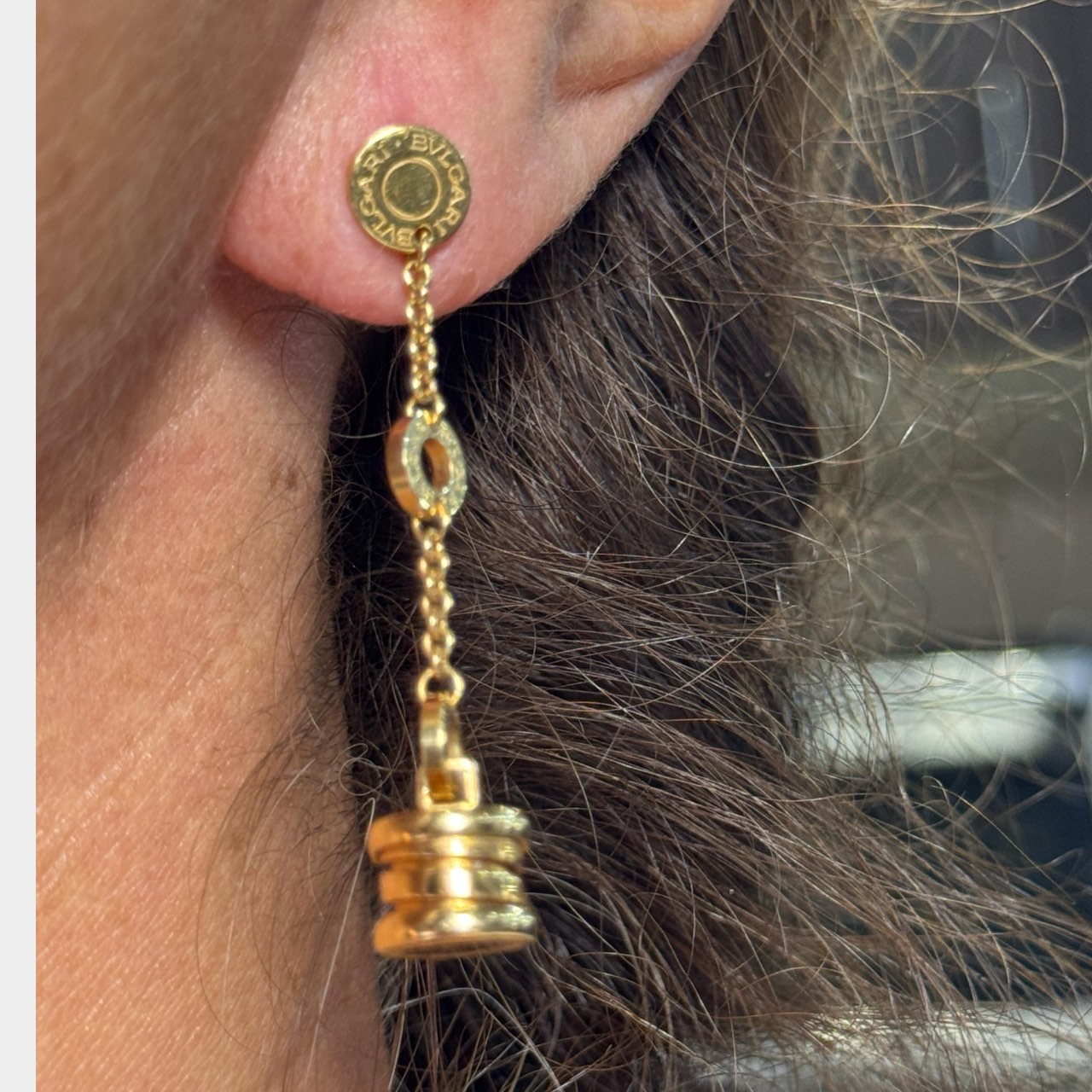 BVLGARI B.Zero 18K Yellow Gold Earrings