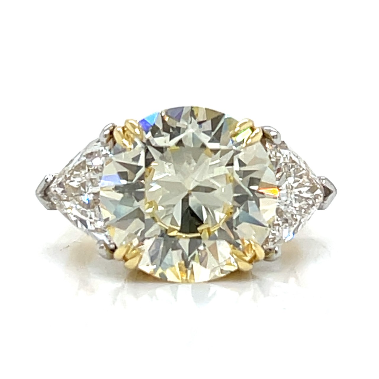 18K Yellow Gold & Platinum 7.77 Ct. GIA Certified Diamond Ring