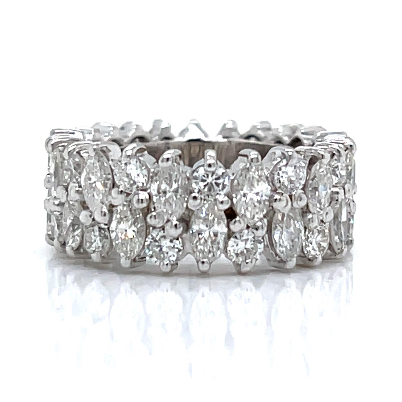 1950’s Platinum 6.70 Ct. Diamond Eternity Band