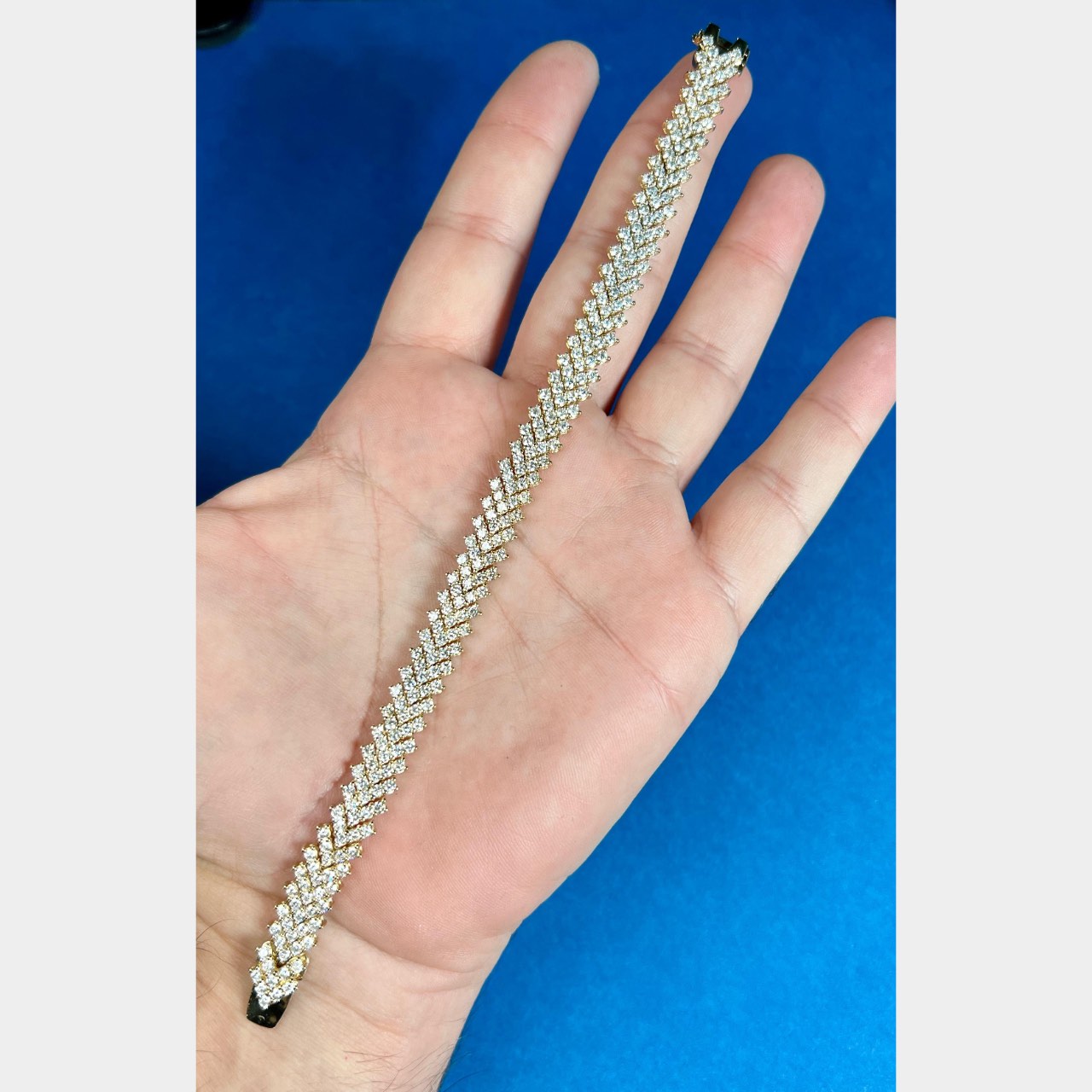 14K Yellow Gold 7.60 Ct. Diamond Bracelet