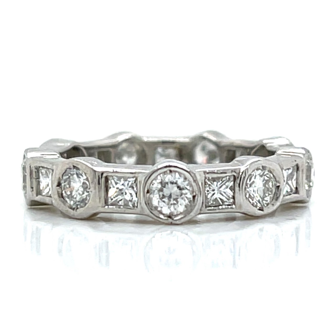 Platinum 2.15 Ct. Diamond Eternity Band
