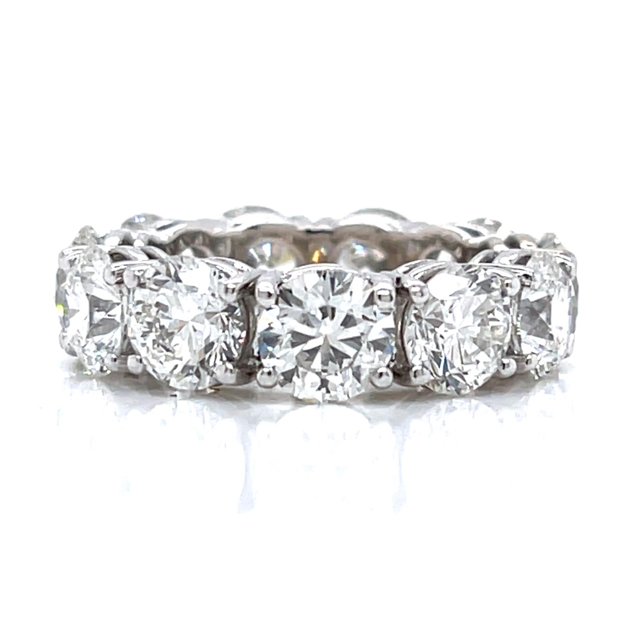 18K White Gold 11.00 Ct. Diamond Eternity Band