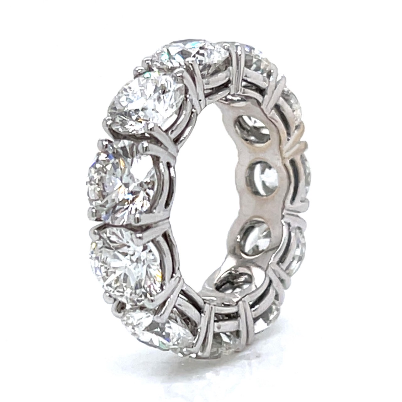 18K White Gold 11.80 Ct. Diamond Eternity Band - Image 2