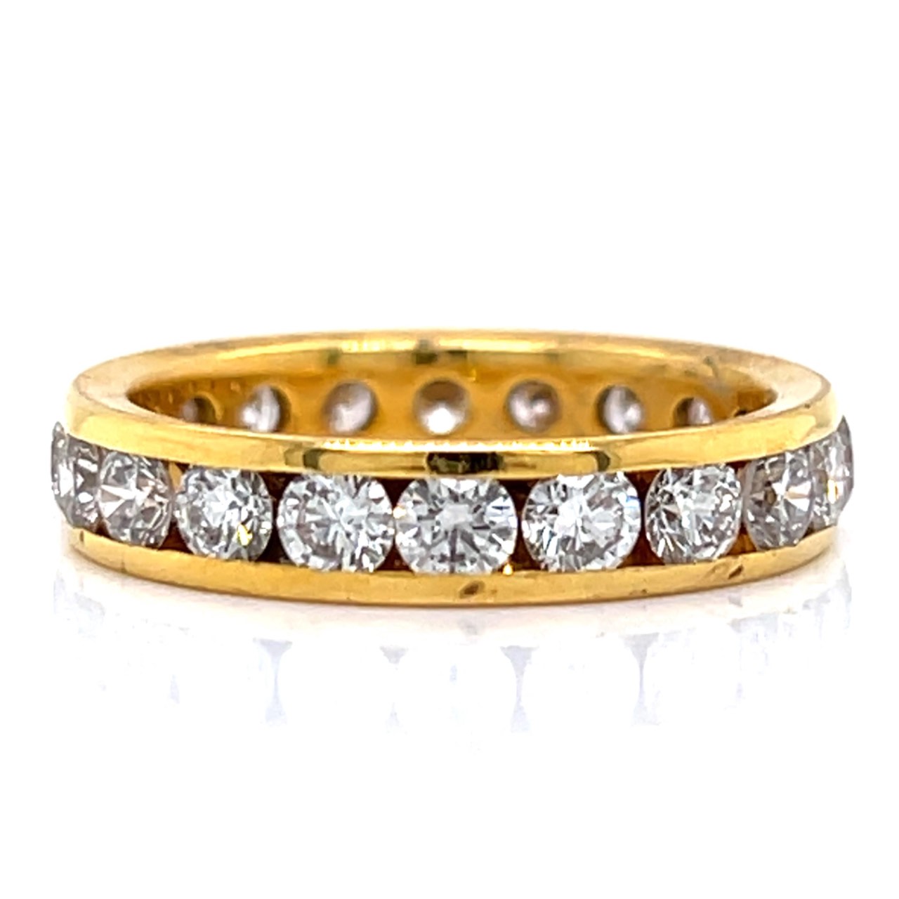14K Yellow Gold 2.72 Ct. Diamond Eternity Band