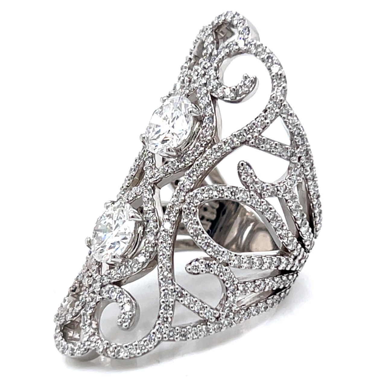 18K White Gold 6.40 Ct. Diamond Ring - Image 2