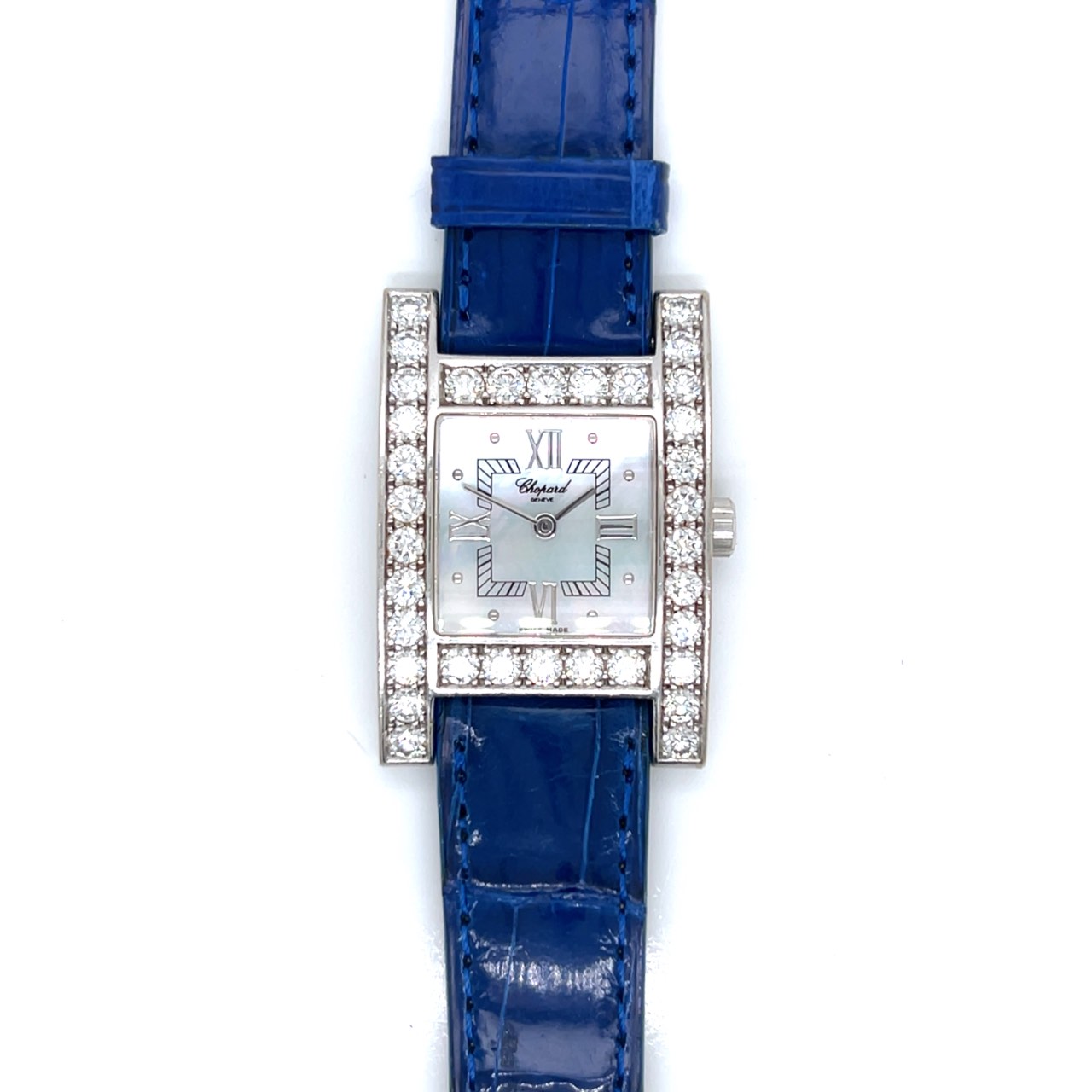 CHOPARD 18K White Gold Diamond H Watch - Image 2