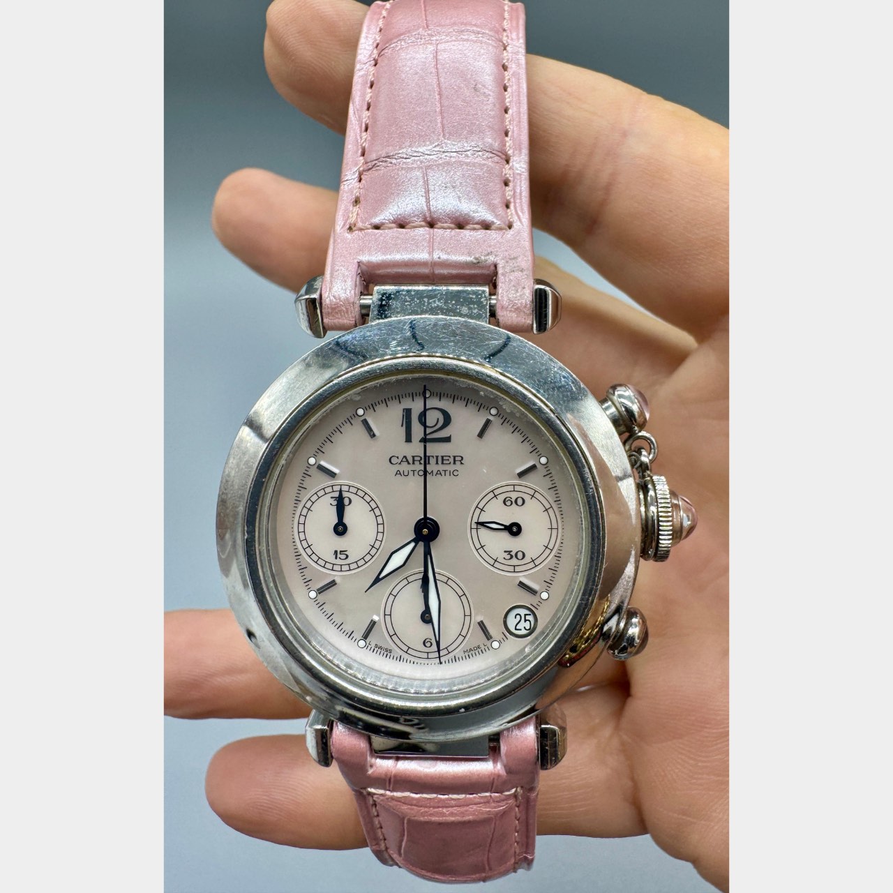 CARTIER Stainless Steel 35mm Pasha - Image 2