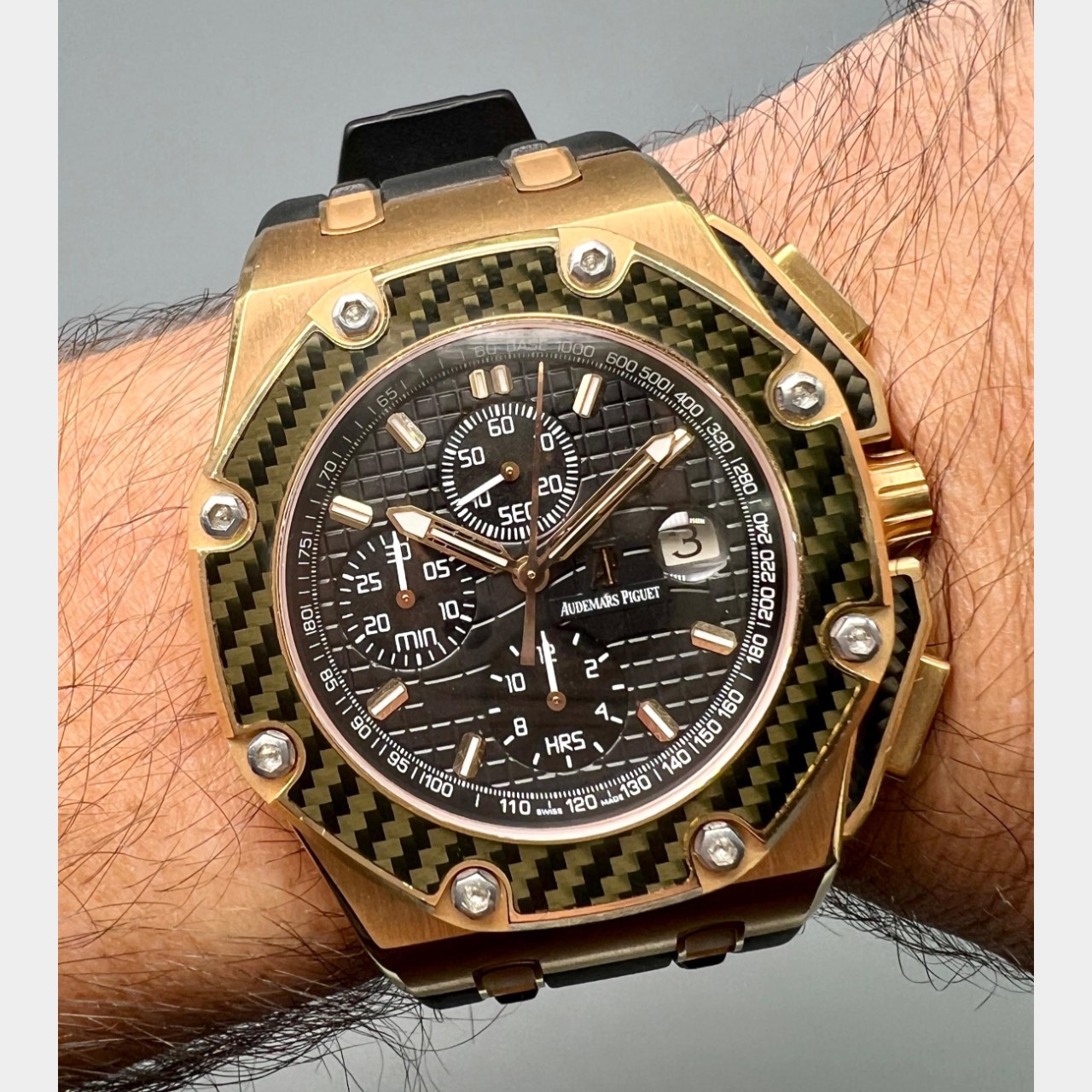 AUDERMARS PIGUET Juan Pablo Montoya 18K Yellow Gold Royal Oak Offshore Limited Edition