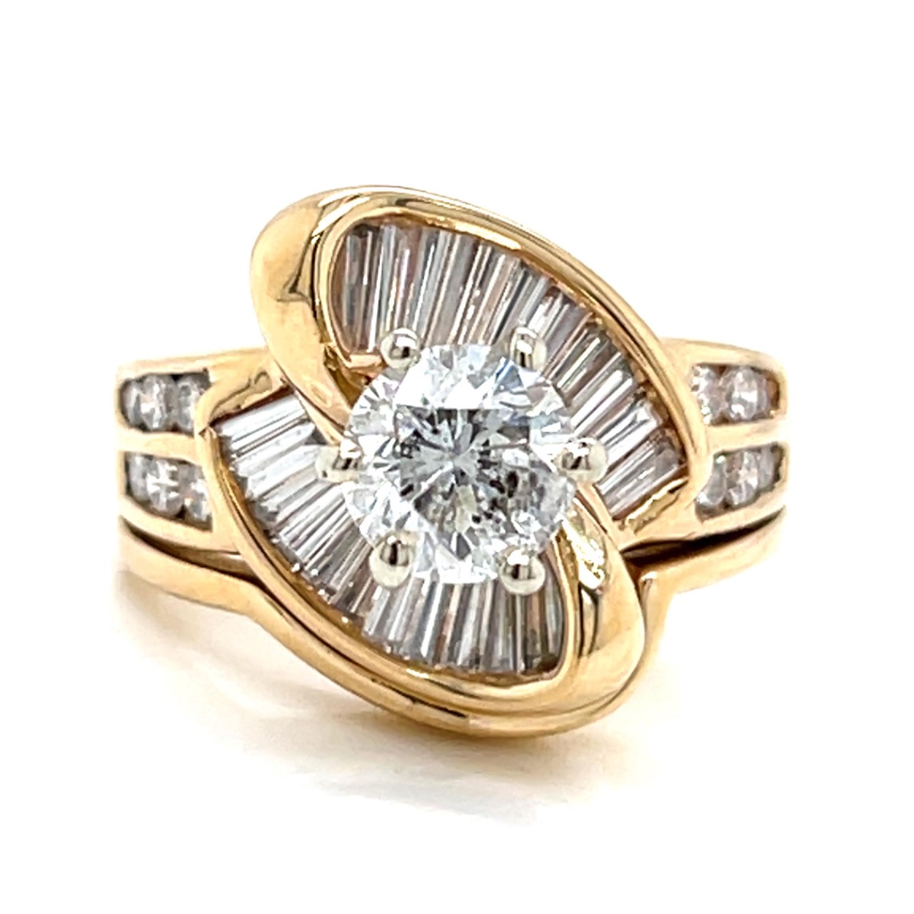 14K Yellow Gold 3.30 Ct. Diamond Ring