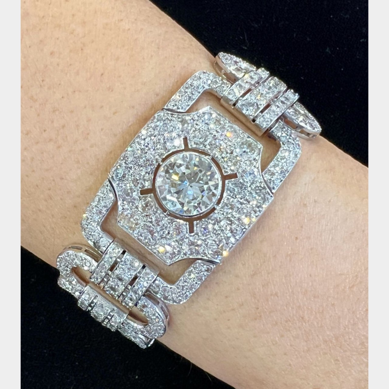 Platinum 50.20 Ct. Diamond Bracelet