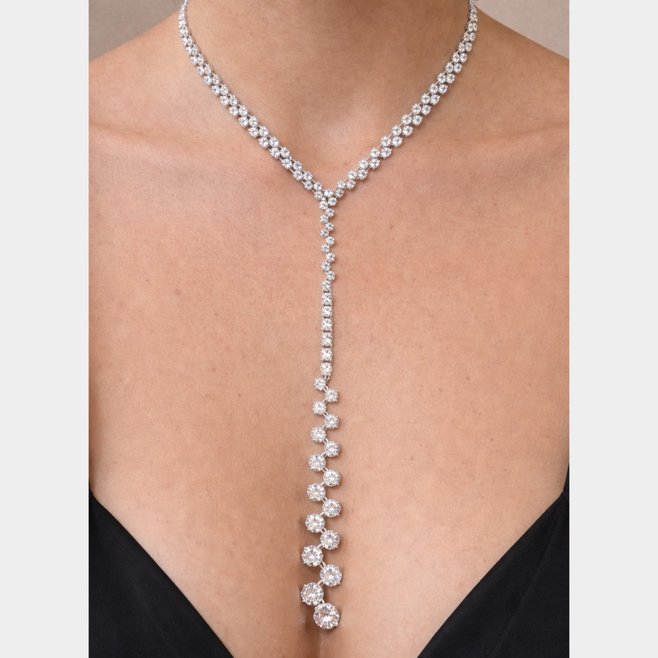 CELLINI 18K White Gold 66.00 Ct. Diamond Necklace